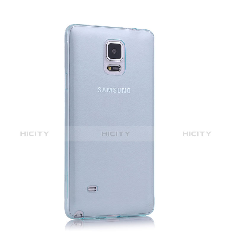 Funda Gel Ultrafina Transparente para Samsung Galaxy Note 4 Duos N9100 Dual SIM Azul