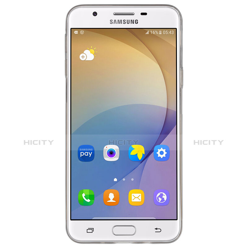 Funda Gel Ultrafina Transparente para Samsung Galaxy On5 (2016) G570 G570F Gris