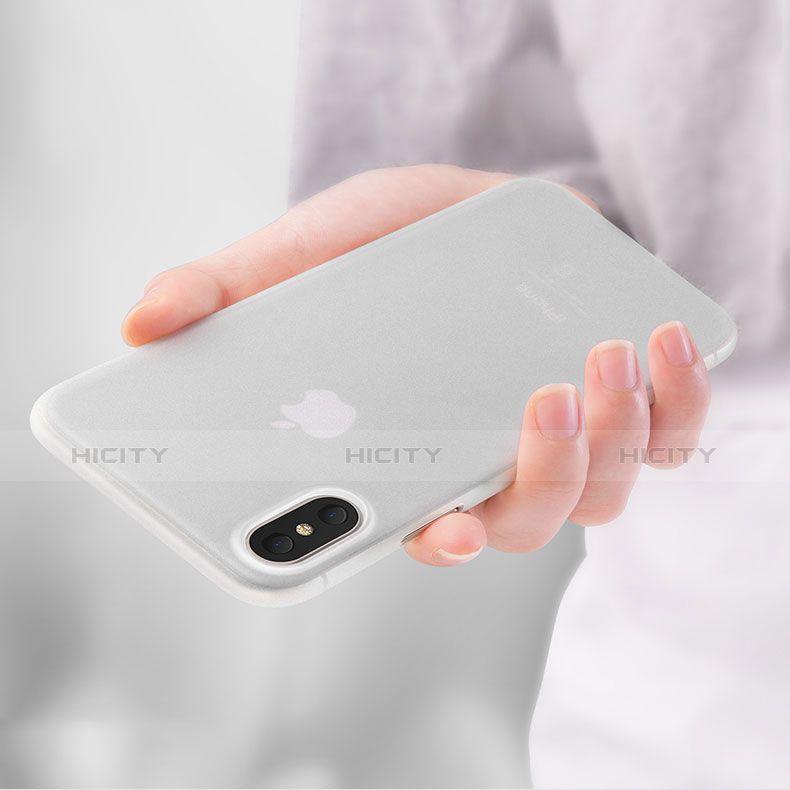 Funda Gel Ultrafina Transparente T04 para Apple iPhone Xs Max Blanco