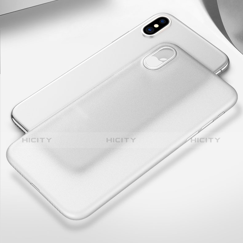 Funda Gel Ultrafina Transparente T04 para Apple iPhone Xs Max Blanco