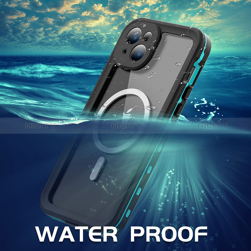 Funda Impermeable Bumper Silicona y Plastico Waterproof Carcasa 360 Grados con Mag-Safe Magnetic para Apple iPhone 13
