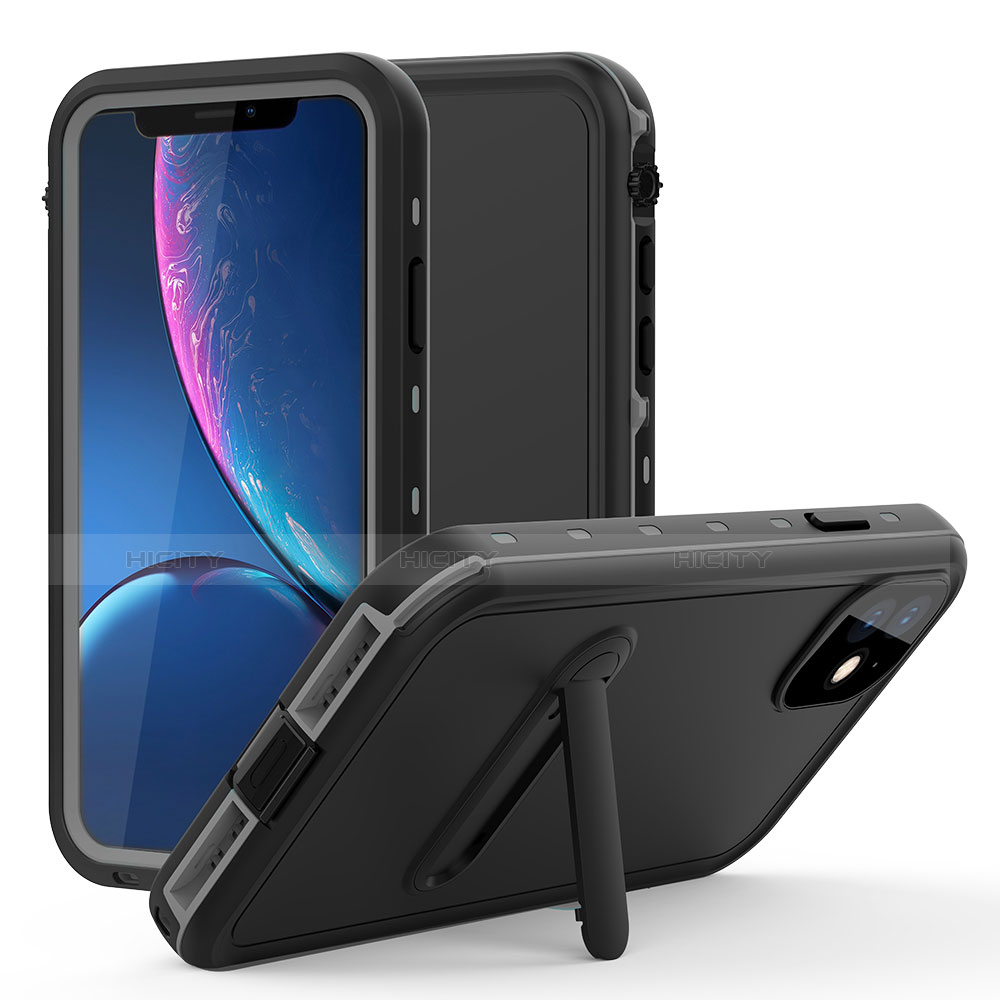 Funda Impermeable Bumper Silicona y Plastico Waterproof Carcasa 360 Grados con Soporte para Apple iPhone 11