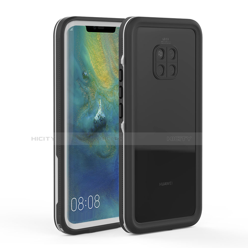 Funda Impermeable Bumper Silicona y Plastico Waterproof Carcasa 360 Grados para Huawei Mate 20 Pro Gris