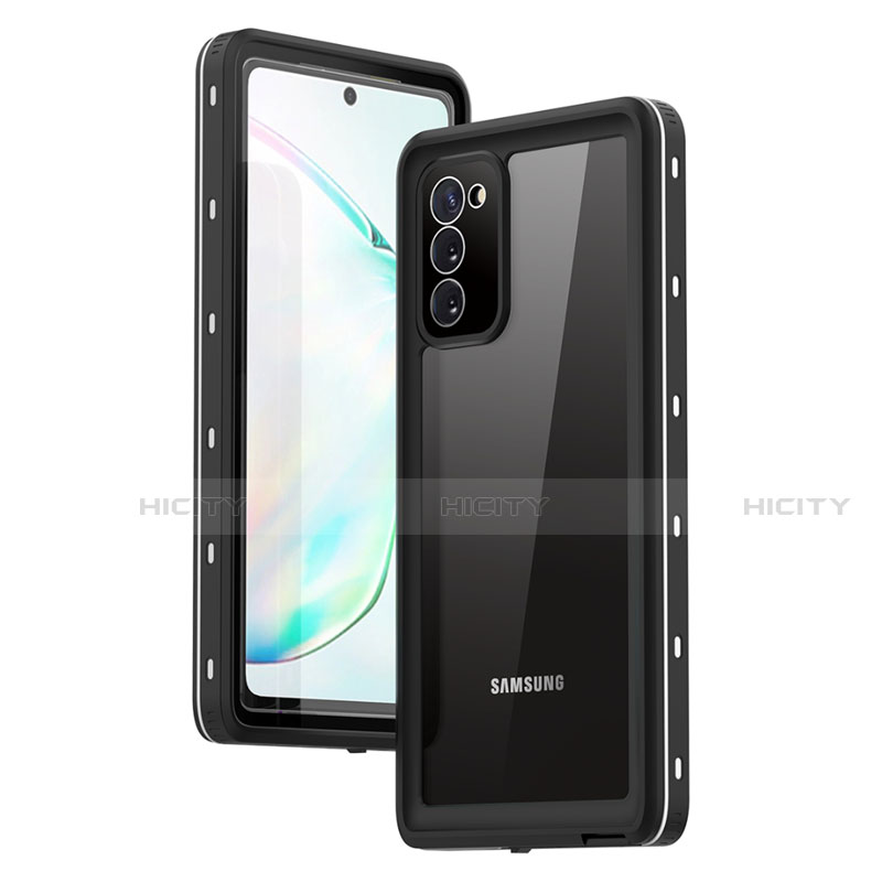 Funda Impermeable Bumper Silicona y Plastico Waterproof Carcasa 360 Grados para Samsung Galaxy Note 20 5G Blanco