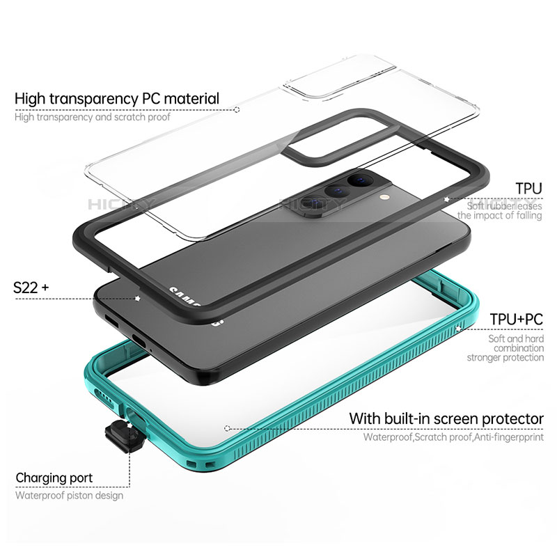 Funda Impermeable Bumper Silicona y Plastico Waterproof Carcasa 360 Grados para Samsung Galaxy S21 FE 5G