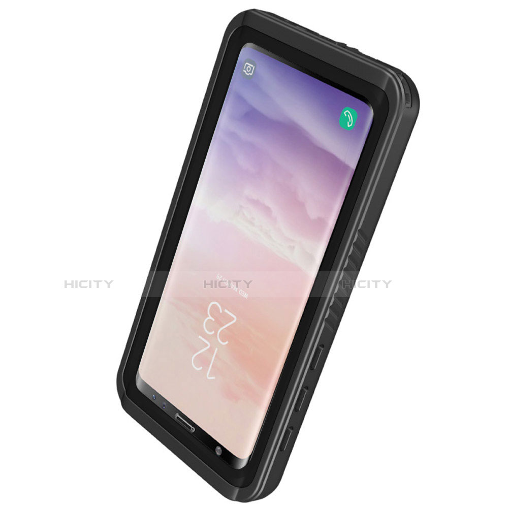 Funda Impermeable Bumper Silicona y Plastico Waterproof Carcasa 360 Grados para Samsung Galaxy S9 Negro