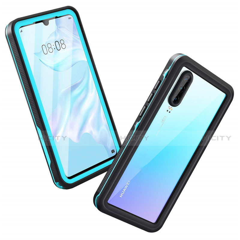 Funda Impermeable Bumper Silicona y Plastico Waterproof Carcasa 360 Grados T01 para Huawei P30