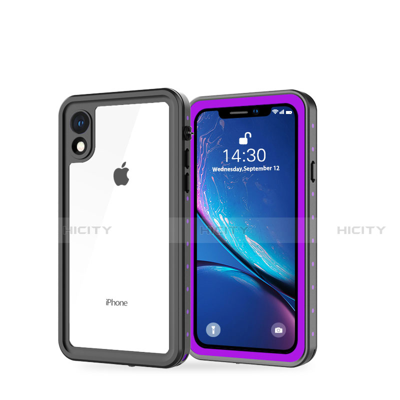 Funda Impermeable Bumper Silicona y Plastico Waterproof Carcasa 360 Grados W01 para Apple iPhone XR