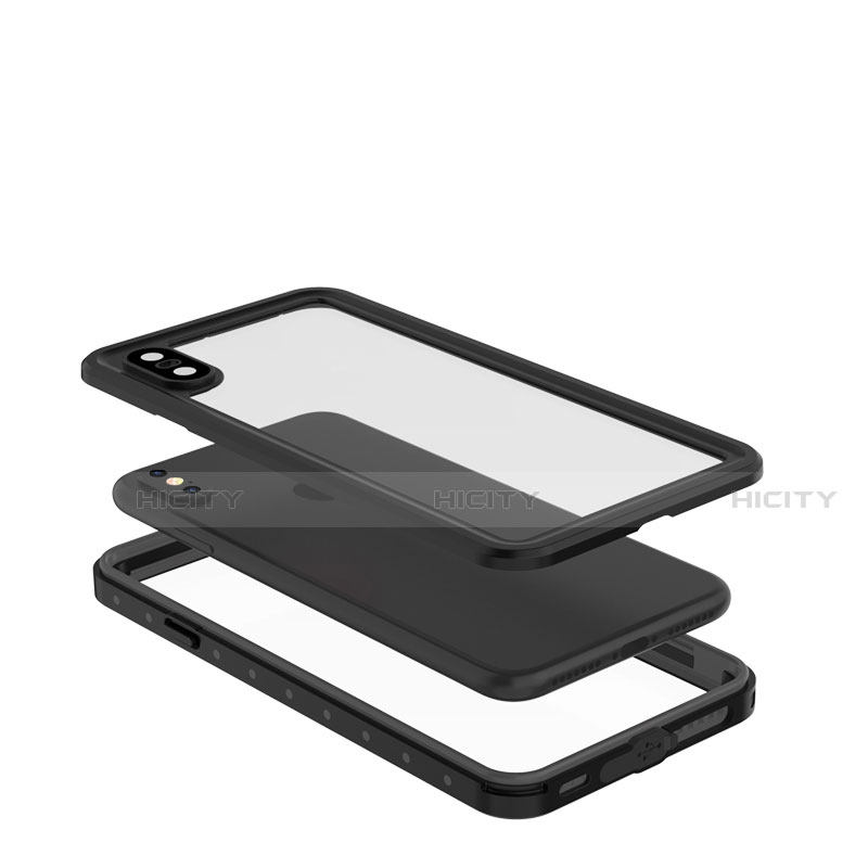 Funda Impermeable Bumper Silicona y Plastico Waterproof Carcasa 360 Grados W01 para Apple iPhone Xs