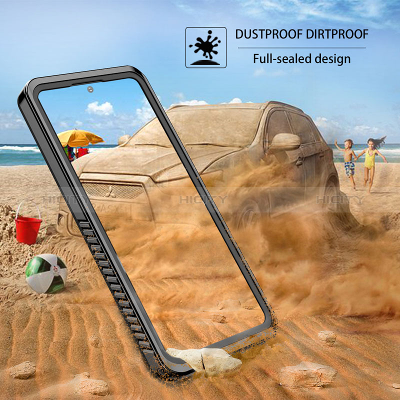 Funda Impermeable Bumper Silicona y Plastico Waterproof Carcasa 360 Grados W01 para Samsung Galaxy S20 FE (2022) 5G Negro