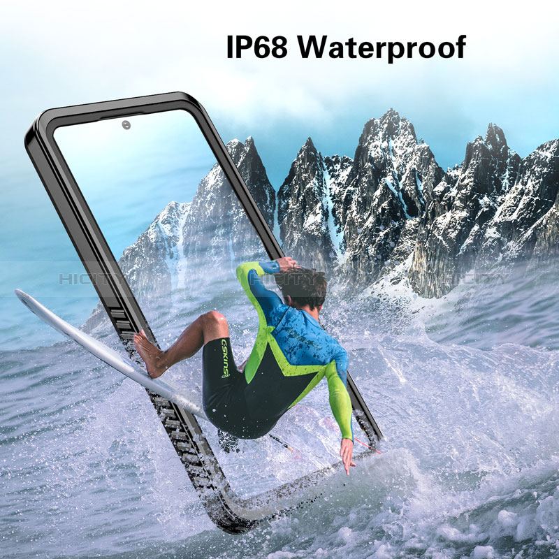 Funda Impermeable Bumper Silicona y Plastico Waterproof Carcasa 360 Grados W01 para Samsung Galaxy S20 FE (2022) 5G Negro