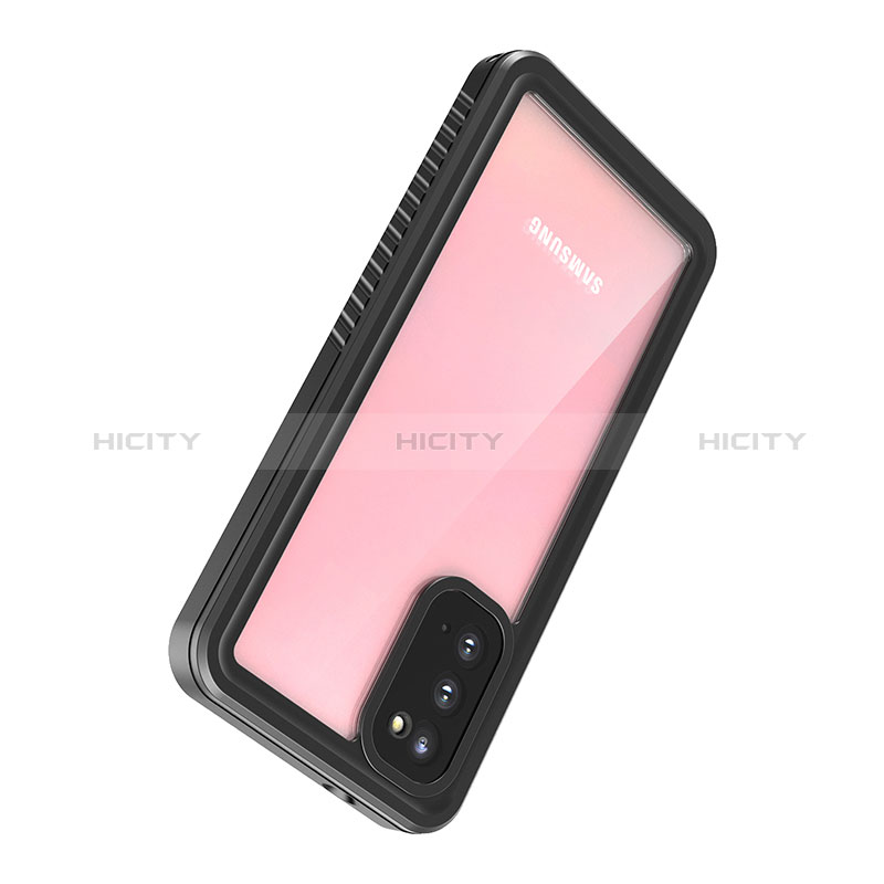 Funda Impermeable Bumper Silicona y Plastico Waterproof Carcasa 360 Grados W01 para Samsung Galaxy S20 Lite 5G Negro