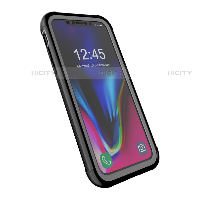 Funda Impermeable Bumper Silicona y Plastico Waterproof Carcasa 360 Grados W02 para Apple iPhone 11 Negro