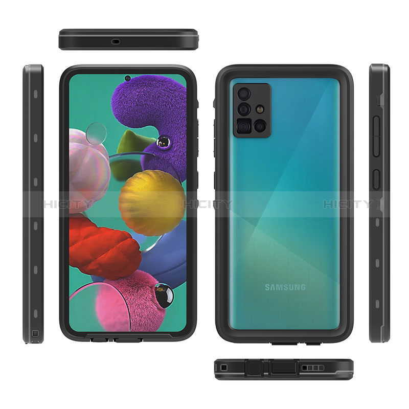 Funda Impermeable Bumper Silicona y Plastico Waterproof Carcasa 360 Grados W02 para Samsung Galaxy A51 4G