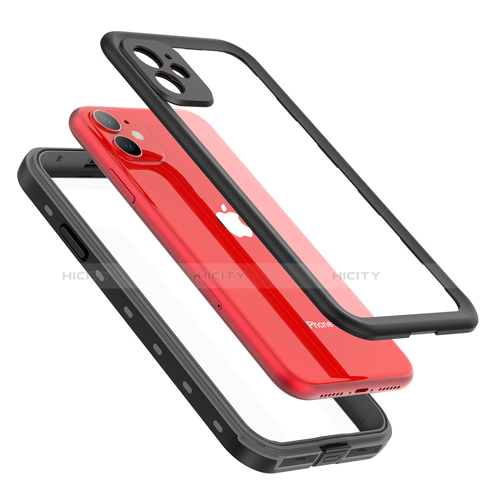 Funda Impermeable Bumper Silicona y Plastico Waterproof Carcasa 360 Grados W03 para Apple iPhone 11