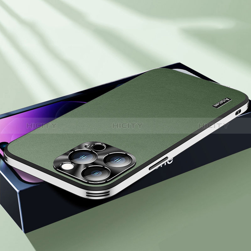 Funda Lujo Cuero Carcasa AT7 para Apple iPhone 15 Pro