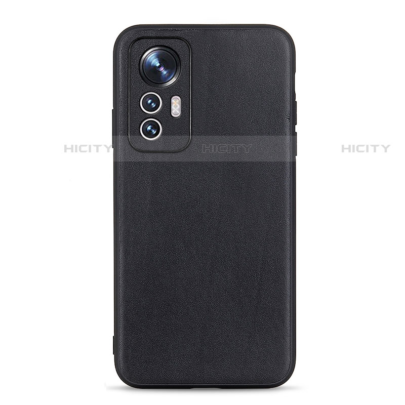 Funda Lujo Cuero Carcasa B01H para Xiaomi Mi 12 Pro 5G Negro