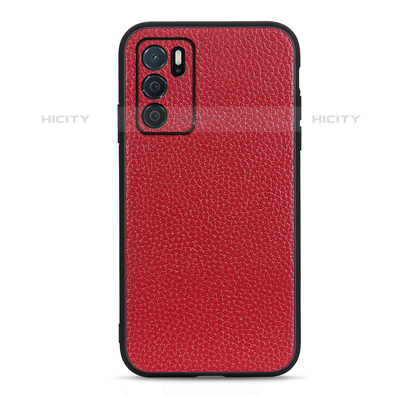 Funda Lujo Cuero Carcasa B02H para Oppo A54s