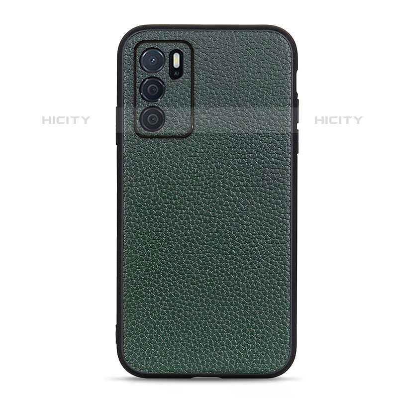 Funda Lujo Cuero Carcasa B02H para Oppo A54s