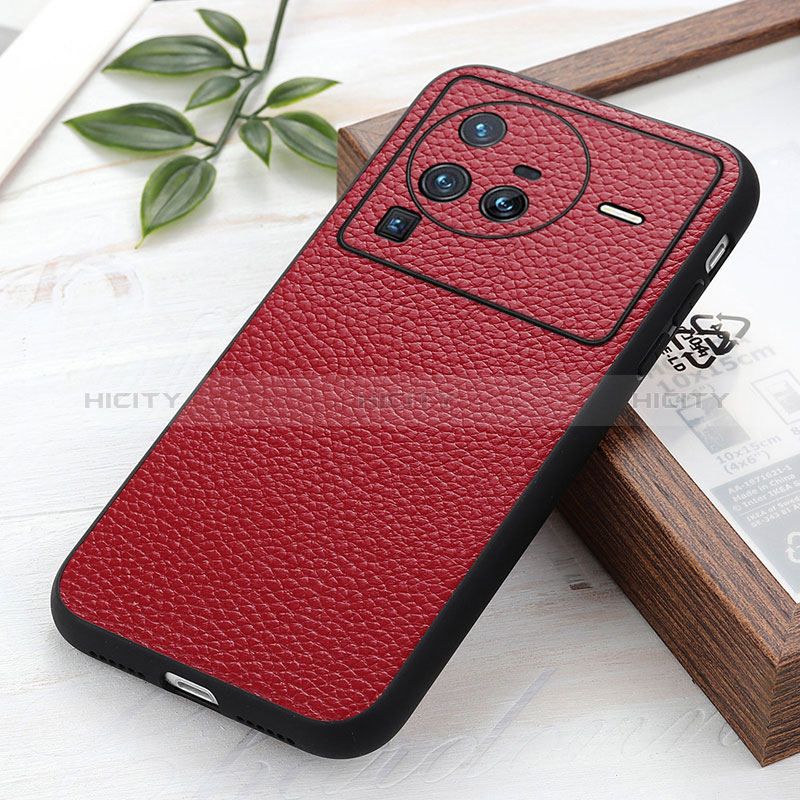 Funda Lujo Cuero Carcasa B02H para Vivo X80 Pro 5G