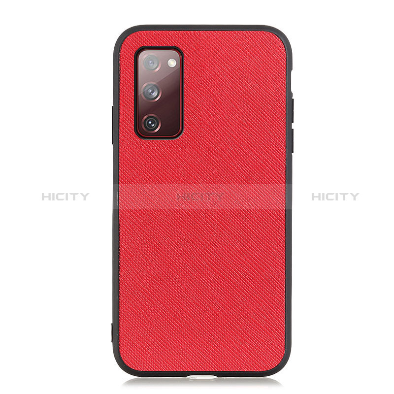 Funda Lujo Cuero Carcasa B03H para Samsung Galaxy S20 Lite 5G Rojo