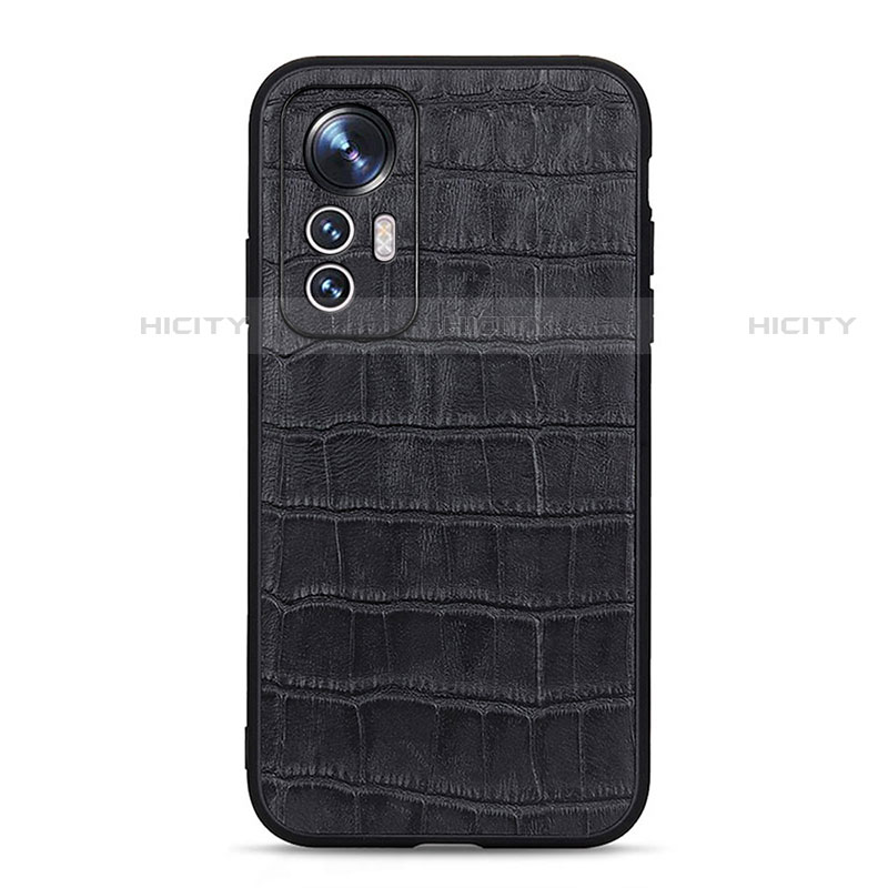 Funda Lujo Cuero Carcasa B04H para Xiaomi Mi 12S 5G Negro