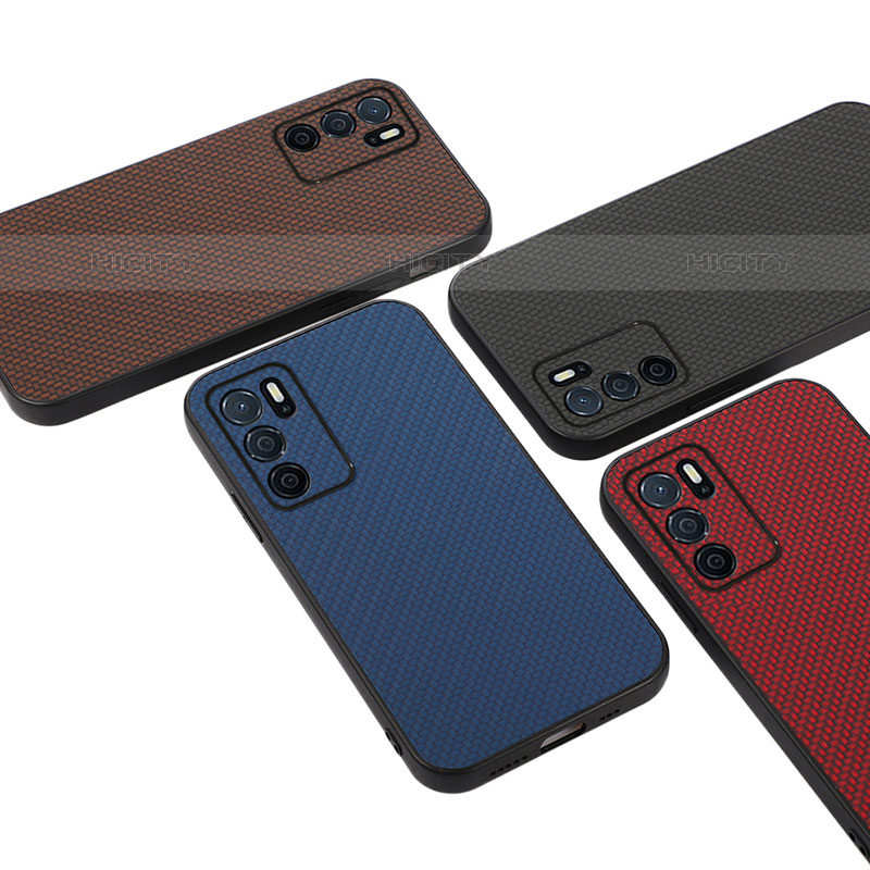 Funda Lujo Cuero Carcasa B05H para Oppo A54s