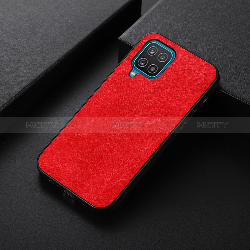 Funda Lujo Cuero Carcasa B05H para Samsung Galaxy M12 Rojo
