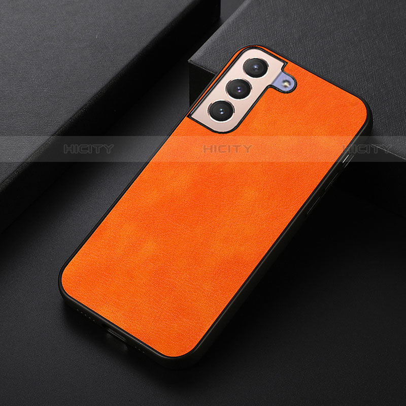 Funda Lujo Cuero Carcasa B06H para Samsung Galaxy S21 Plus 5G Naranja