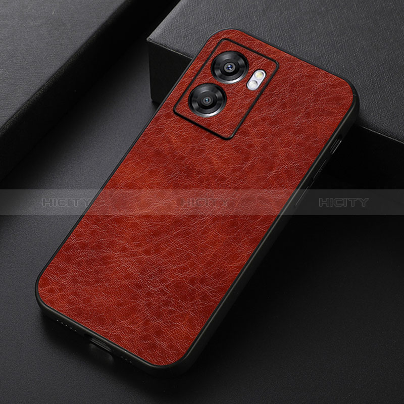 Funda Lujo Cuero Carcasa B07H para Oppo A56S 5G Marron