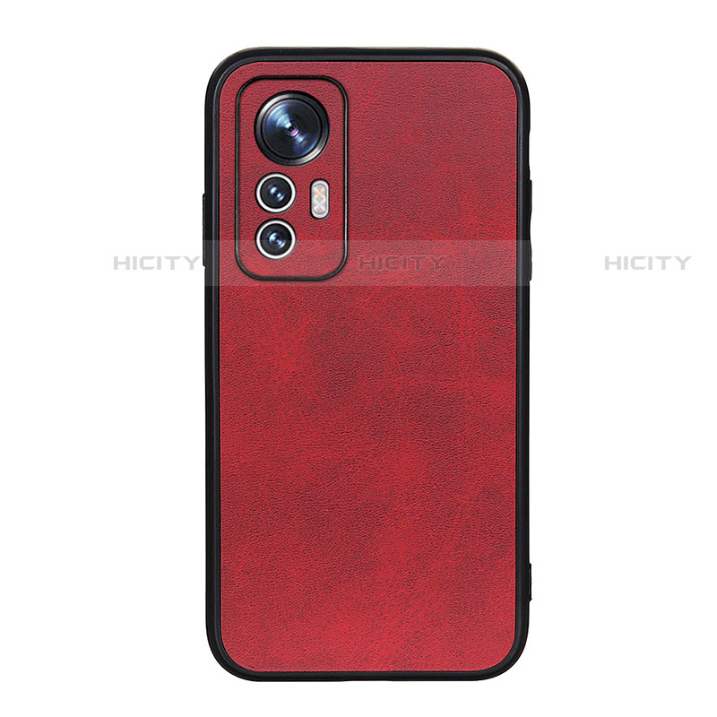 Funda Lujo Cuero Carcasa B08H para Xiaomi Mi 12X 5G Rojo
