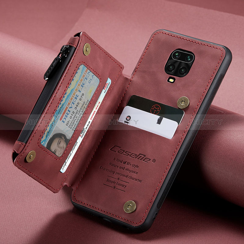 Funda Lujo Cuero Carcasa C02S para Xiaomi Redmi Note 9 Pro