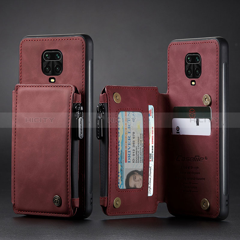 Funda Lujo Cuero Carcasa C02S para Xiaomi Redmi Note 9 Pro
