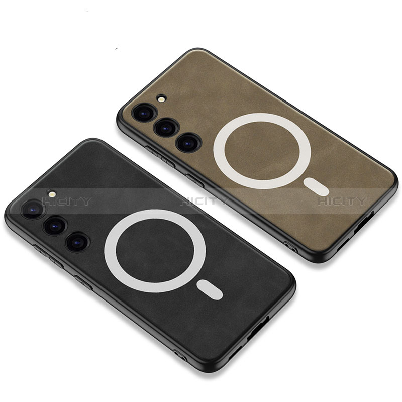 Funda Lujo Cuero Carcasa con Mag-Safe Magnetic AC2 para Samsung Galaxy S22 Plus 5G