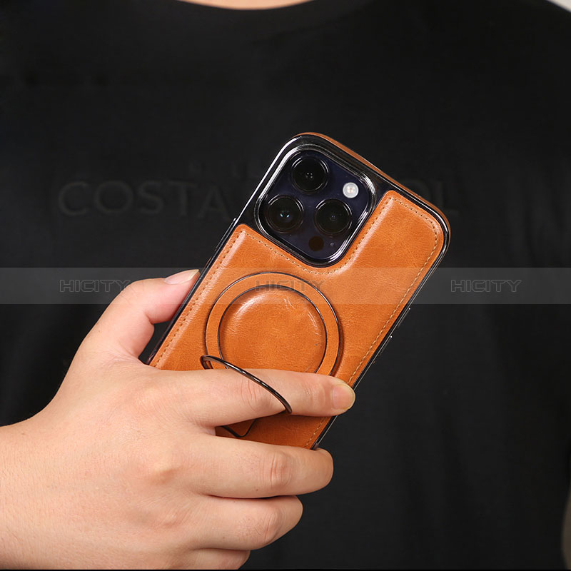 Funda Lujo Cuero Carcasa con Mag-Safe Magnetic JD1 para Apple iPhone 14 Pro Max