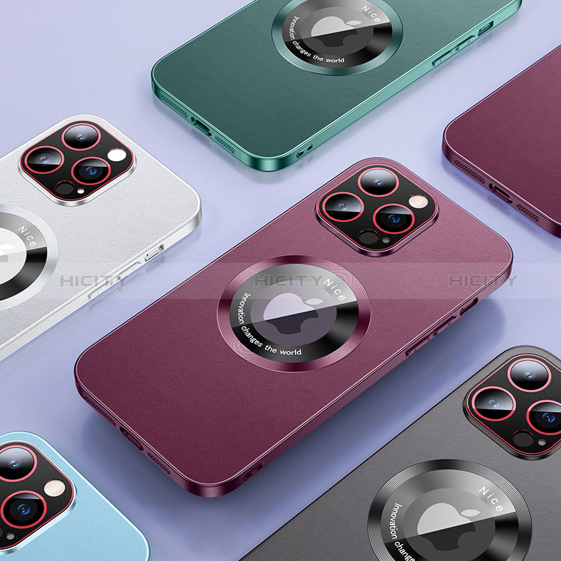 Funda Lujo Cuero Carcasa con Mag-Safe Magnetic QC1 para Apple iPhone 12
