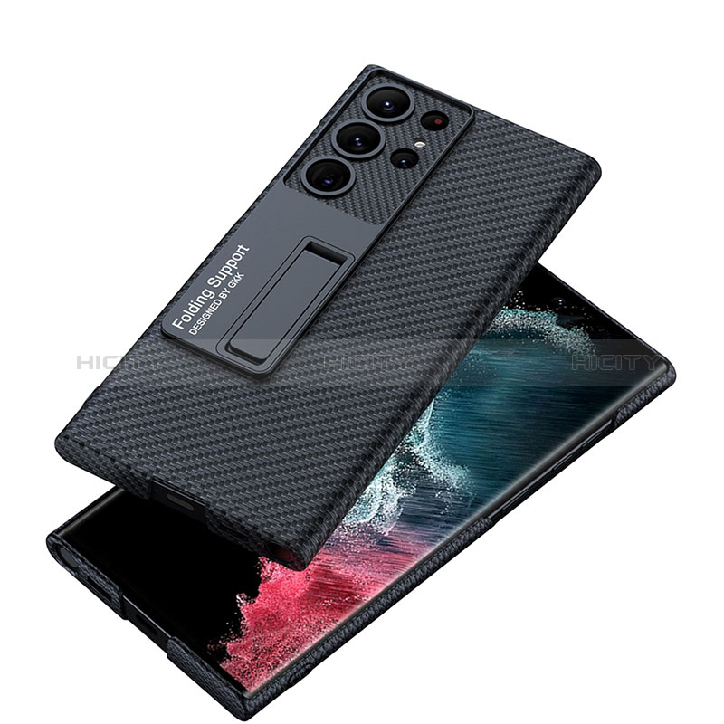 Funda Lujo Cuero Carcasa con Soporte AC1 para Samsung Galaxy S22 Ultra 5G