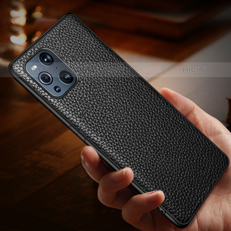 Funda Lujo Cuero Carcasa DL1 para Oppo Find X3 Pro 5G