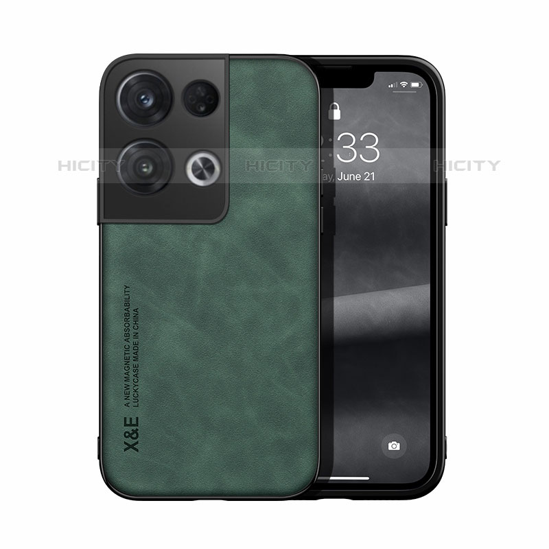 Funda Lujo Cuero Carcasa DY1 para Oppo Reno8 Pro+ Plus 5G Verde