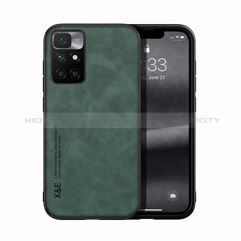 Funda Lujo Cuero Carcasa DY1 para Xiaomi Redmi 10 4G Verde