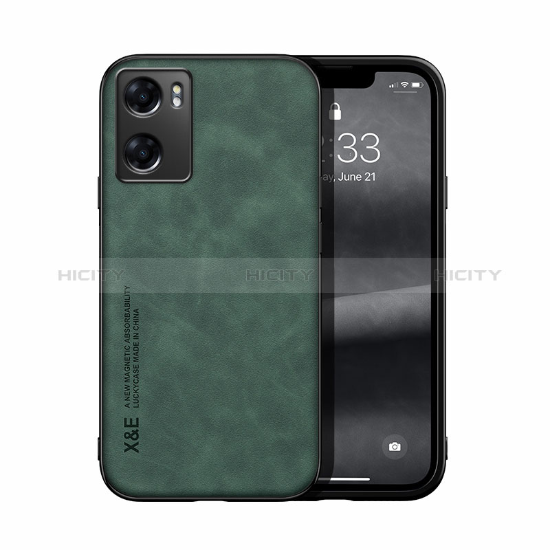 Funda Lujo Cuero Carcasa DY2 para Oppo A57 4G Verde