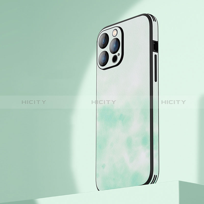 Funda Lujo Cuero Carcasa Gradiente AT1 para Apple iPhone 15 Pro Max