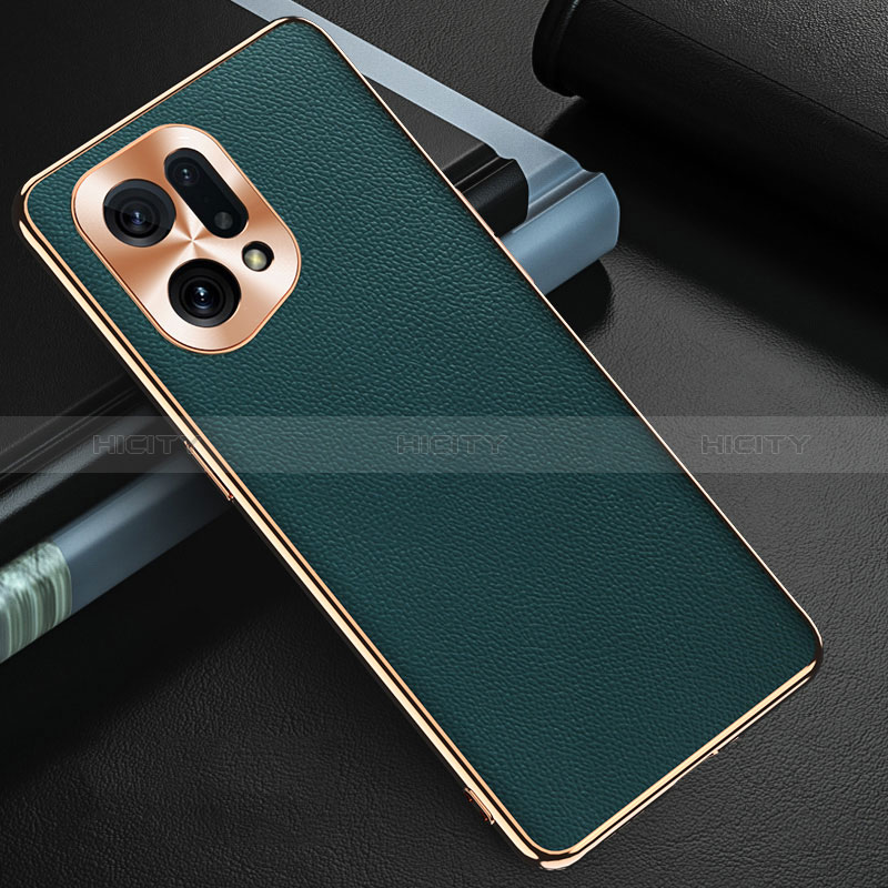 Funda Lujo Cuero Carcasa GS1 para Oppo Find X5 5G