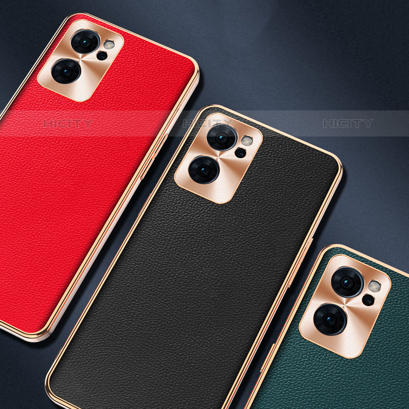 Funda Lujo Cuero Carcasa GS1 para Oppo Reno7 SE 5G