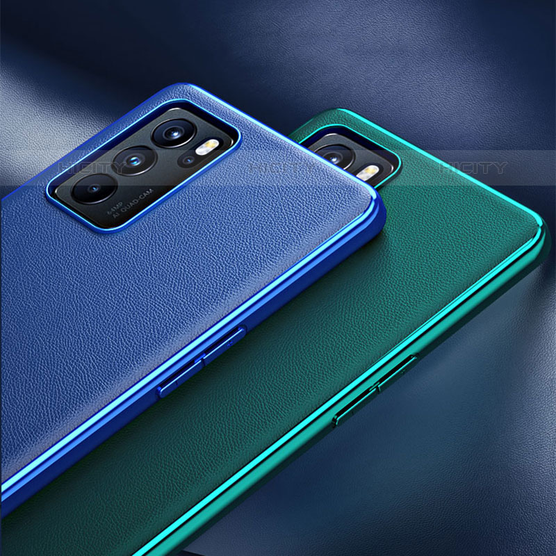 Funda Lujo Cuero Carcasa GS3 para Oppo Reno6 Pro 5G India