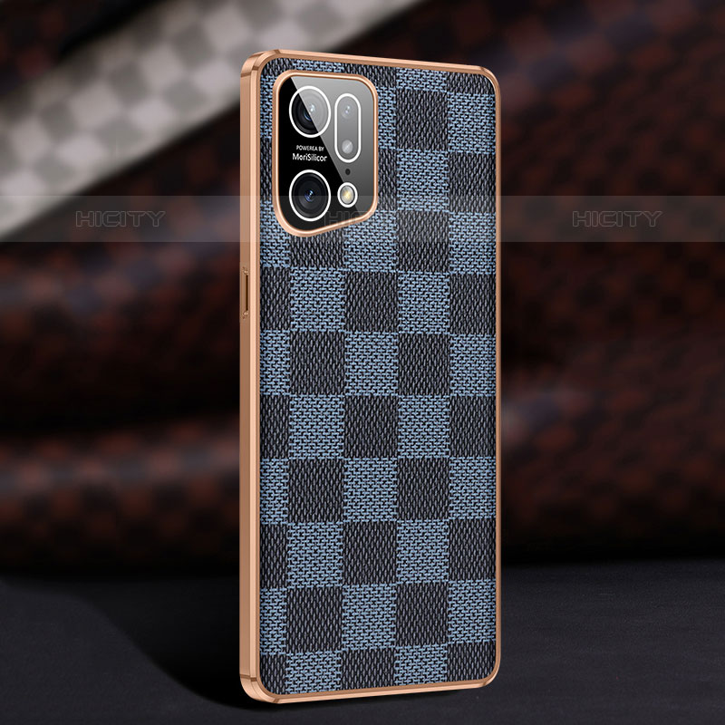 Funda Lujo Cuero Carcasa JB1 para Oppo Find X5 Pro 5G