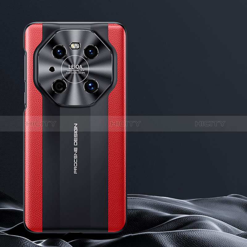 Funda Lujo Cuero Carcasa JB4 para Huawei Mate 40 Pro Rojo