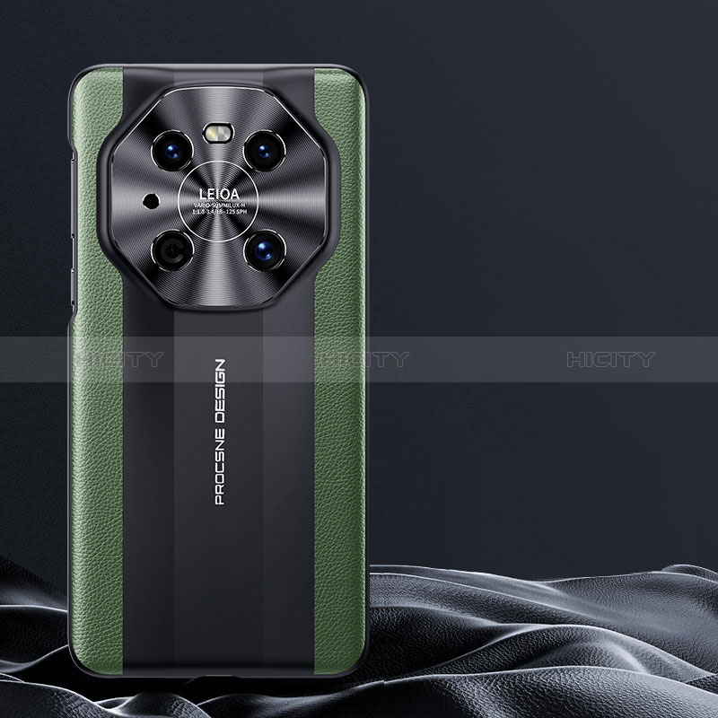 Funda Lujo Cuero Carcasa JB4 para Huawei Mate 40 Pro Verde
