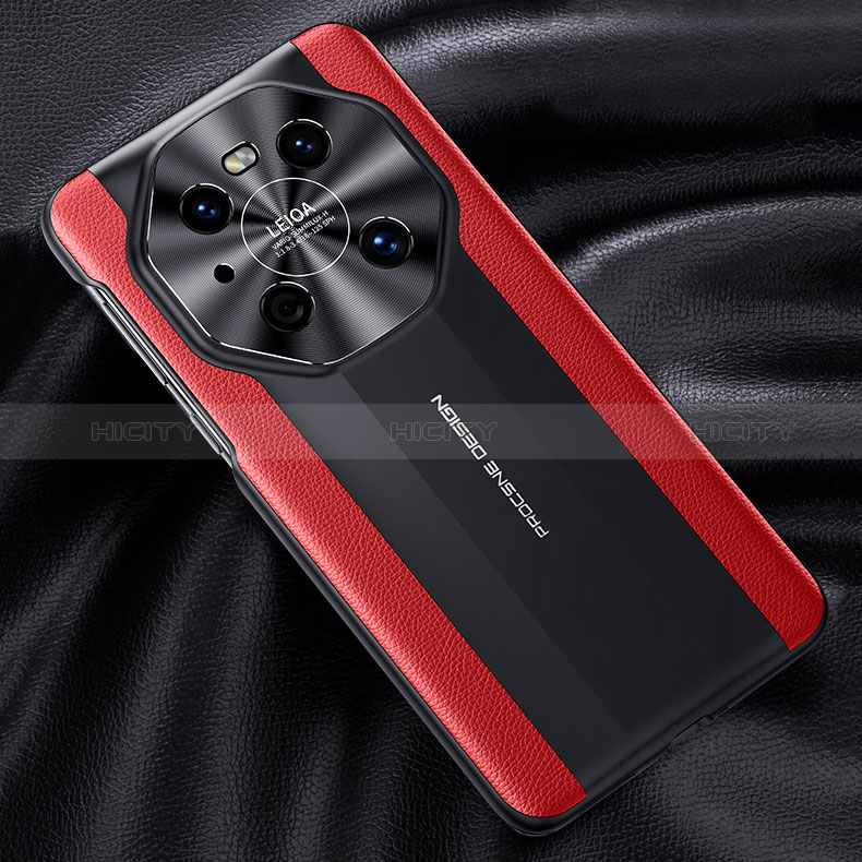 Funda Lujo Cuero Carcasa JB5 para Huawei Mate 40 Pro Rojo