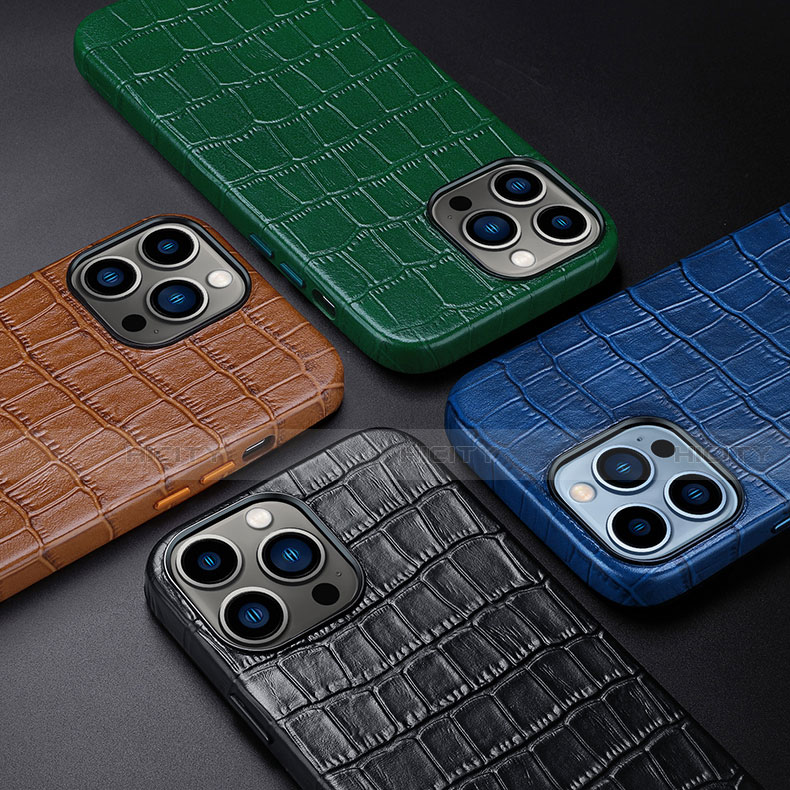 Funda Lujo Cuero Carcasa L01 para Apple iPhone 13